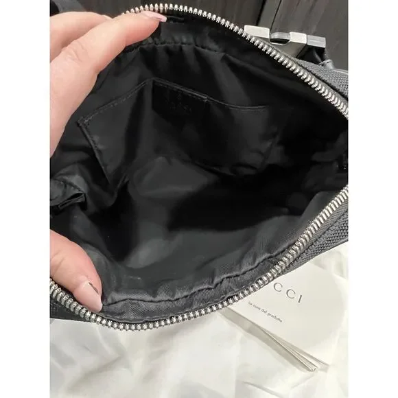 Gucci Techno Web Stripe Belt Bag W/Duster & Authenticity Retail $1400